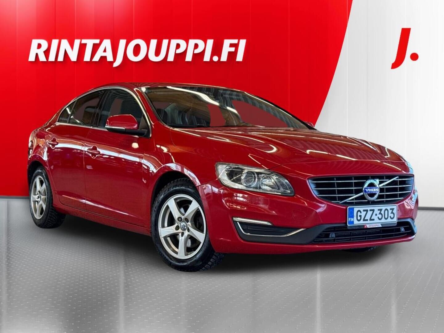Punainen Volvo S60